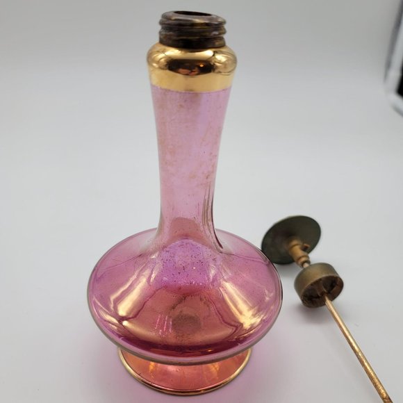 Vintage Perfume Bottle Purple Gold West Germany Irving Rice Import DE8 - Picture 7 of 12